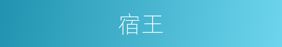 宿王的同义词