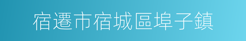 宿遷市宿城區埠子鎮的同義詞