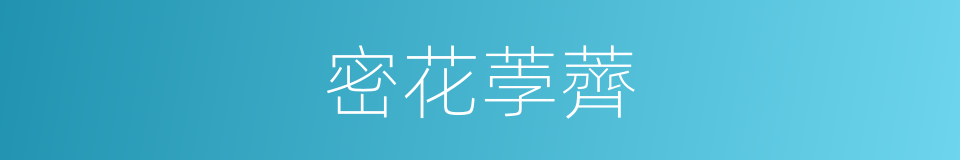 密花荸薺的同義詞