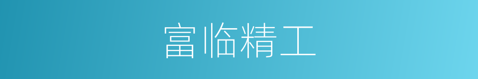富临精工的同义词