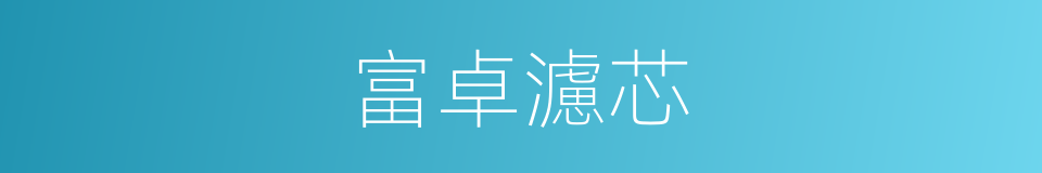 富卓濾芯的同義詞