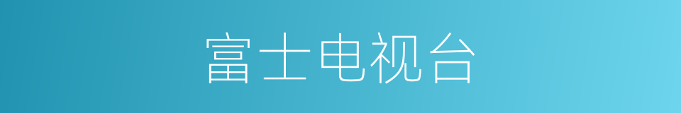 富士电视台的同义词
