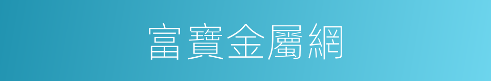 富寶金屬網的同義詞
