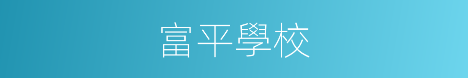 富平學校的同義詞