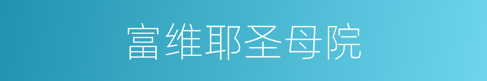 富维耶圣母院的同义词