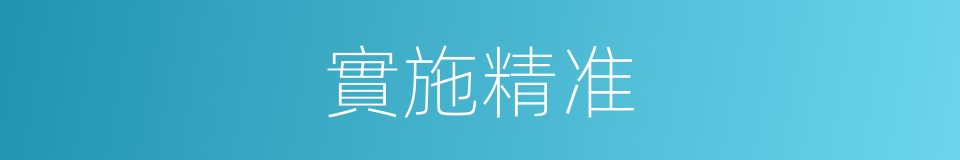 實施精准的同義詞