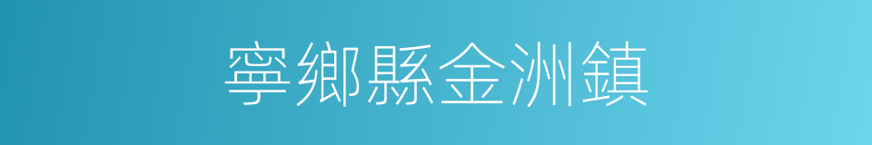 寧鄉縣金洲鎮的同義詞