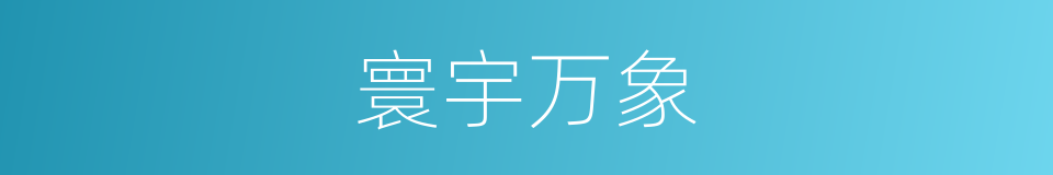 寰宇万象的同义词