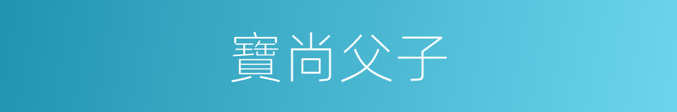 寶尚父子的同義詞