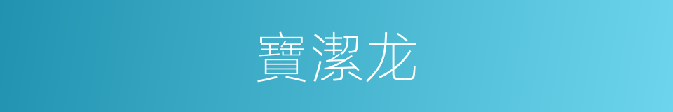 寶潔龙的同義詞
