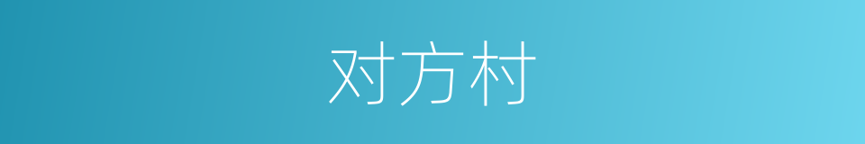 对方村的同义词