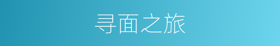 寻面之旅的同义词