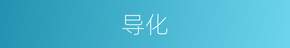导化的意思