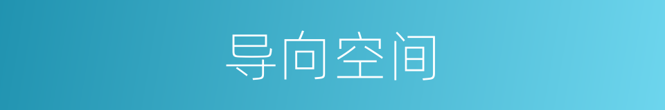 导向空间的同义词
