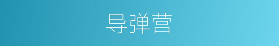 导弹营的同义词