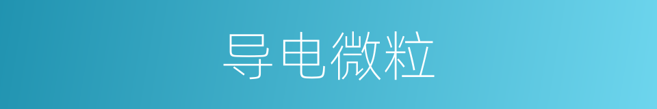 导电微粒的同义词