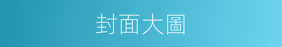 封面大圖的同義詞