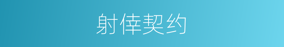 射倖契约的同义词