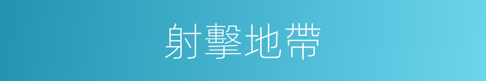 射擊地帶的同義詞
