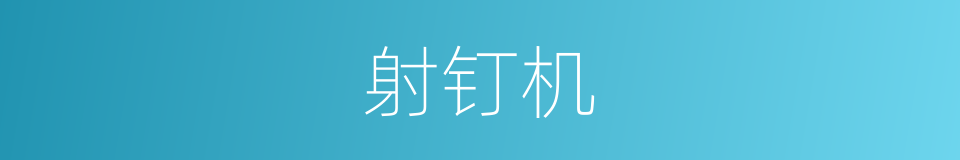 射钉机的同义词