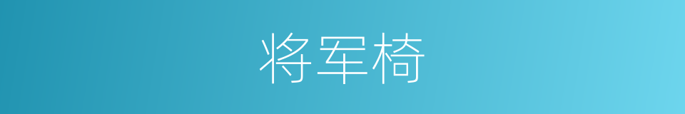 将军椅的同义词