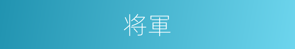 将軍的同義詞