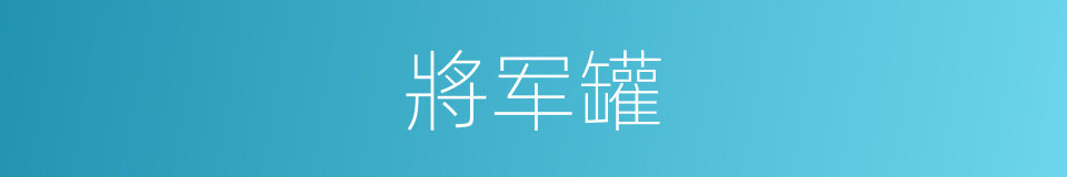 將军罐的同義詞