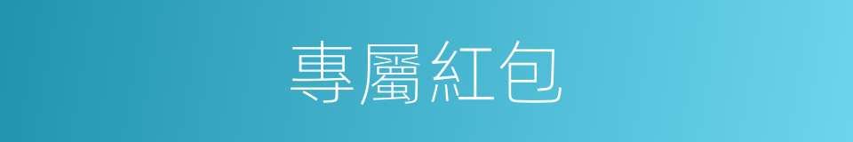 專屬紅包的同義詞