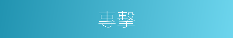 專擊的同義詞