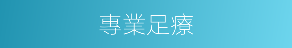 專業足療的同義詞