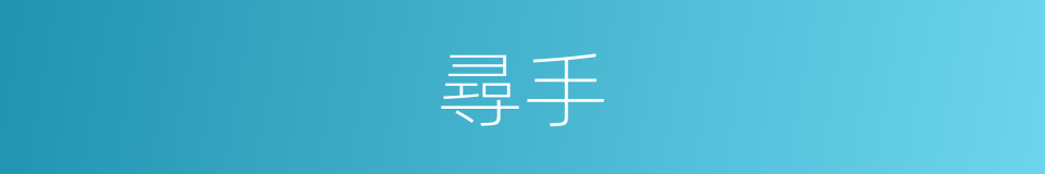 尋手的同義詞