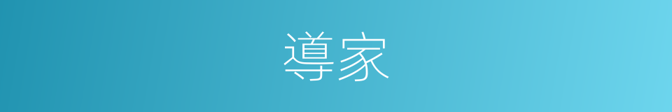 導家的同義詞