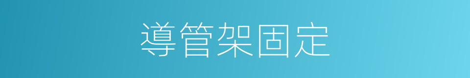 導管架固定的同義詞