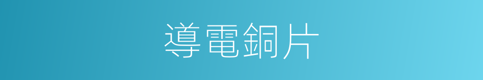 導電銅片的同義詞