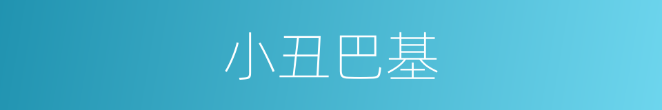 小丑巴基的同义词