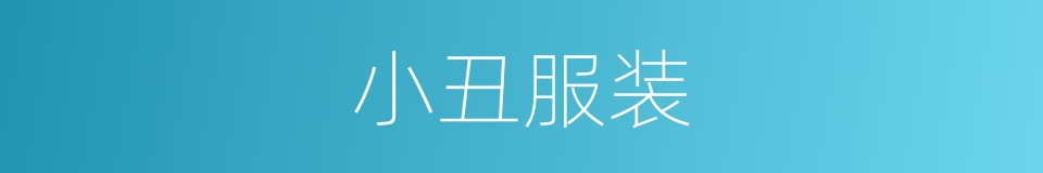 小丑服装的同义词