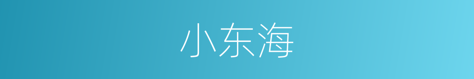小东海的同义词