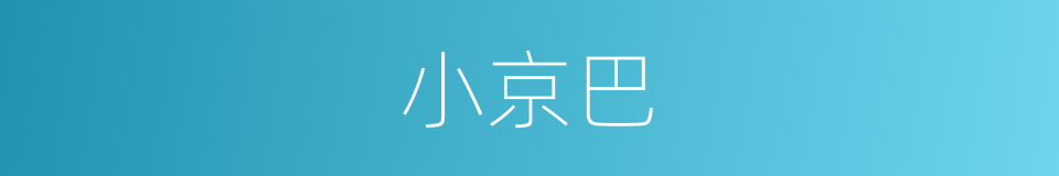 小京巴的同义词