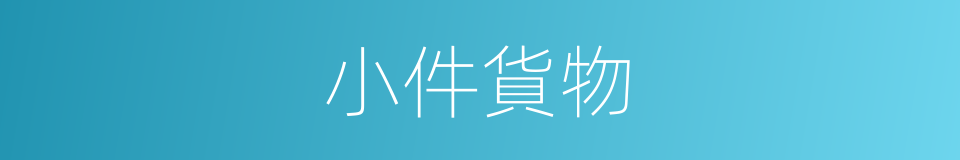 小件貨物的同義詞