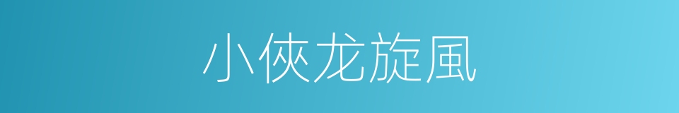 小俠龙旋風的同義詞