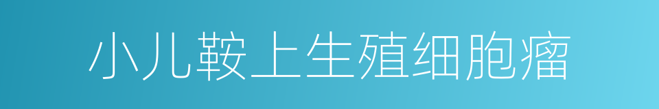 小儿鞍上生殖细胞瘤的同义词