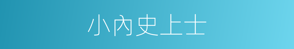 小內史上士的同義詞