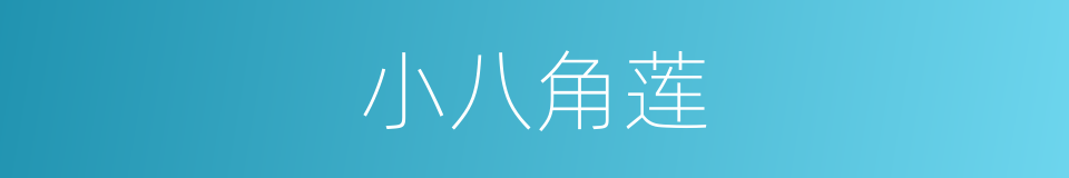 小八角莲的同义词