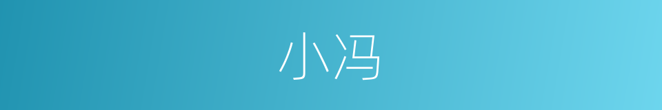 小冯的意思