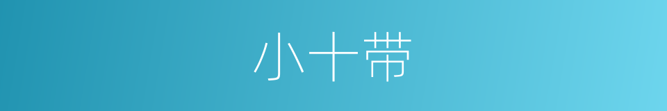 小十带的同义词