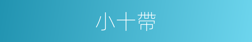 小十帶的同義詞