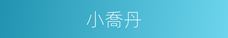 小喬丹的同義詞