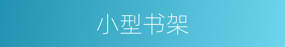 小型书架的同义词