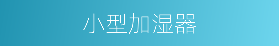 小型加湿器的同义词