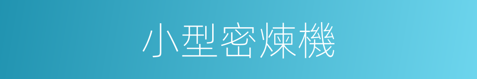 小型密煉機的同義詞